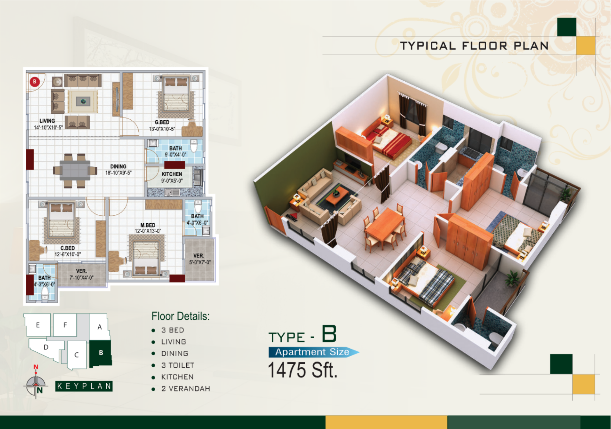 Typical Floor Type B